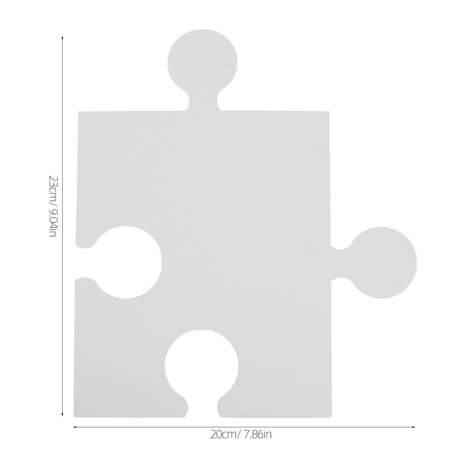 60Pcs Large White Blank Puzzle - đánh giá và giá Puzzle Blank White