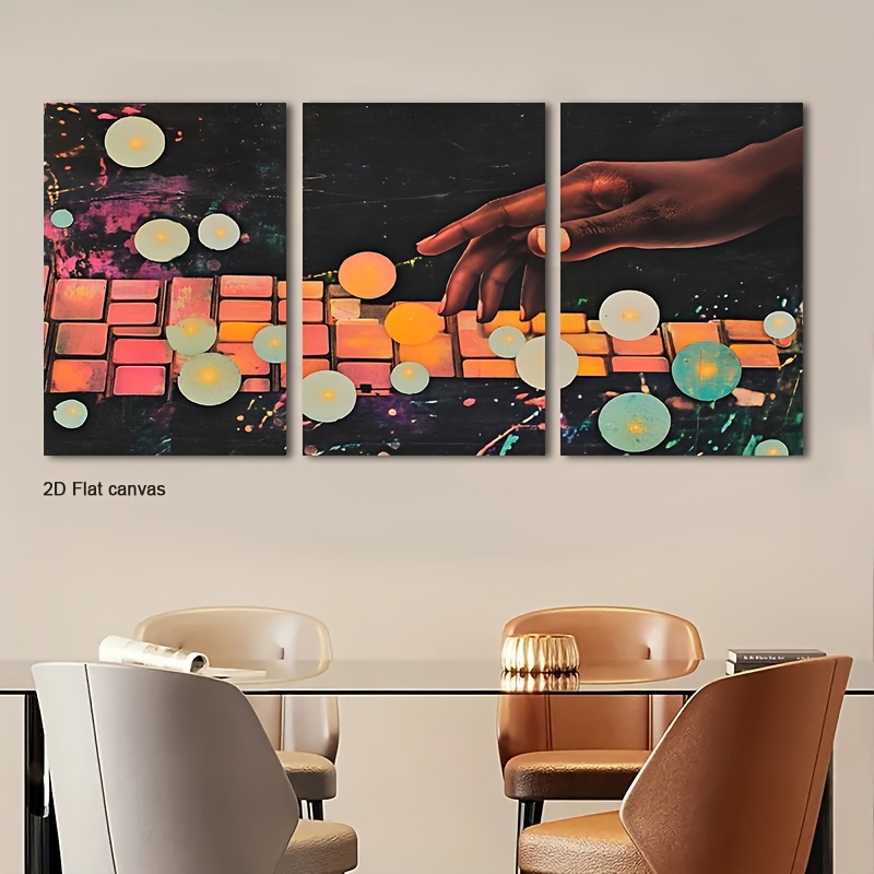 Frameless canvas 3pcs Glow-in- - đánh giá và giá Canvas Wrap Ready