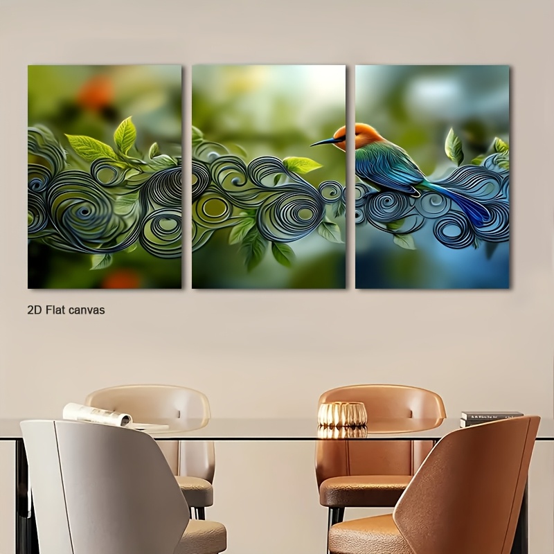 Frameless Canvas 3pcs Framed B - đánh giá và giá Canvas Wrap Ready